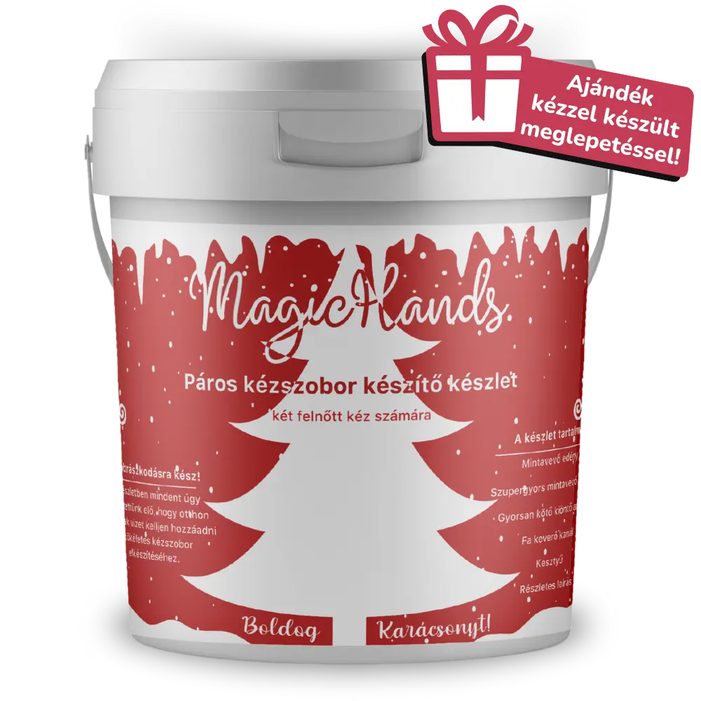 MagicHands. KARÁCSONYI kézszobor készítő készlet - PÁROS