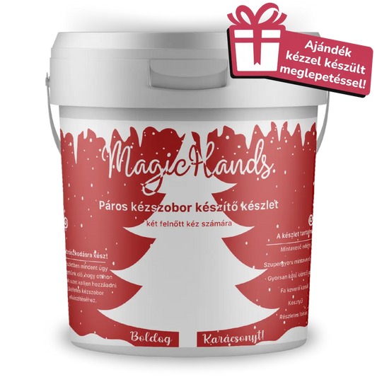 MagicHands. KARÁCSONYI kézszobor készítő készlet - PÁROS